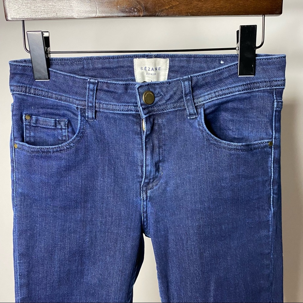 Sezane Denim Jeans Skinny Dark Blue Wash 28 x 28 Stretch Casual Women's